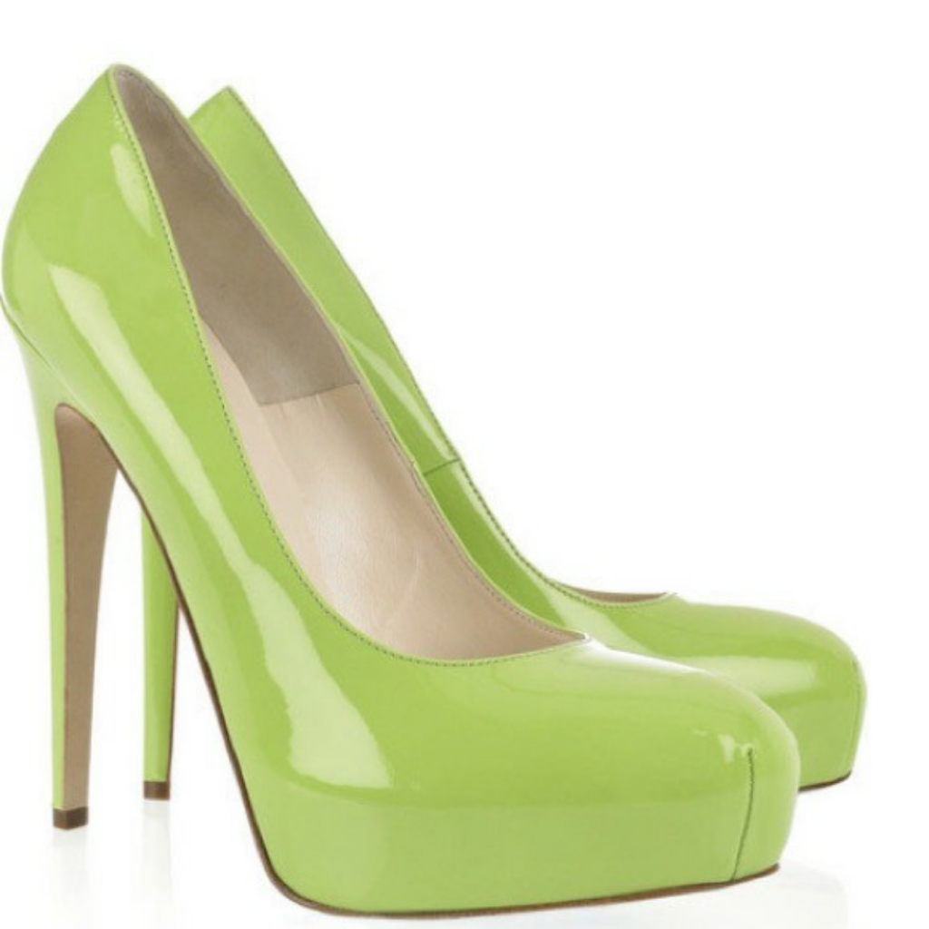 Authentic Brian Atwood Lime Green Pumps